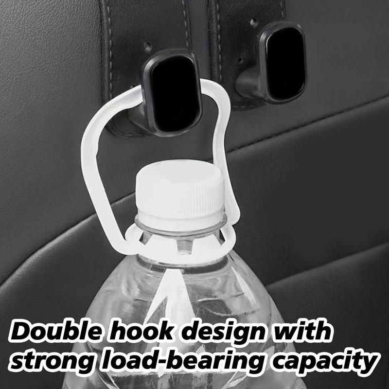 Car Headrest Hooks, 2-in-1 Hidden Organizer for Purses & Phones