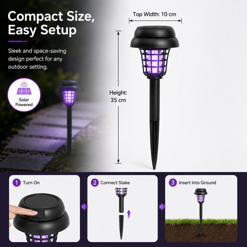 Solar Mosquito Zapper Light – Outdoor Garden