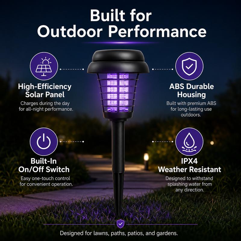 Solar Mosquito Zapper Light – Outdoor Garden