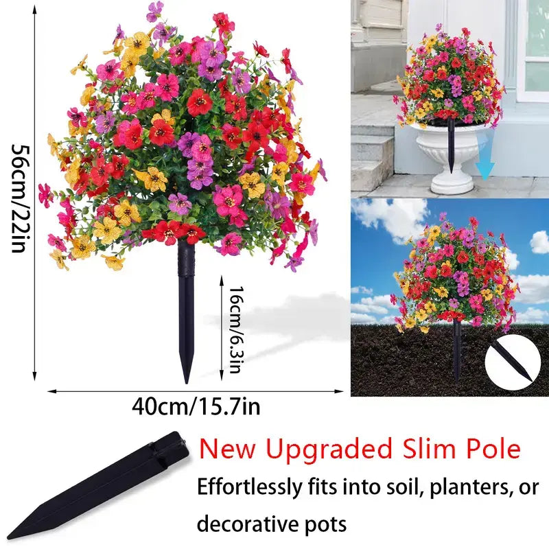 All Season Artificial Flower Stakes Indoor & Outdoor