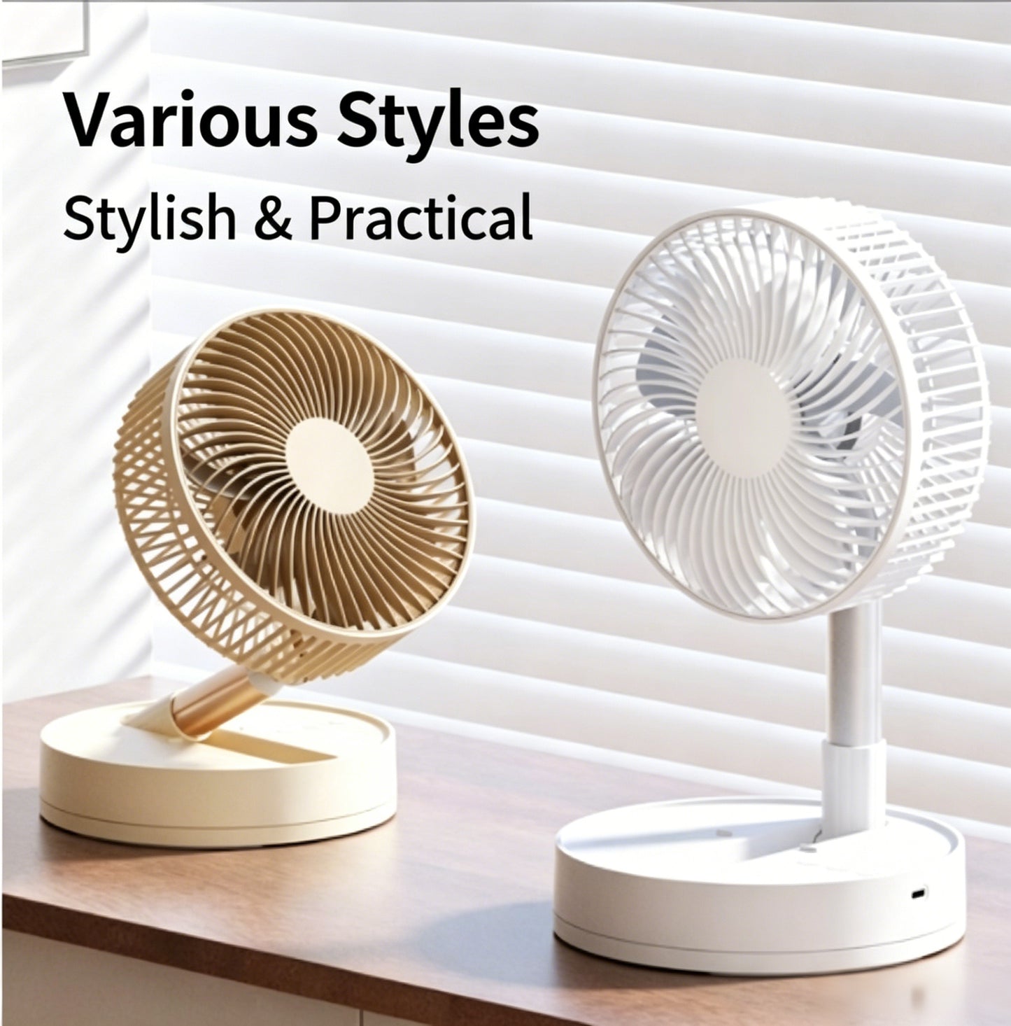 🌬️ Telescopic Foldable Oscillating Fan – Your All-in-One Breeze Companion