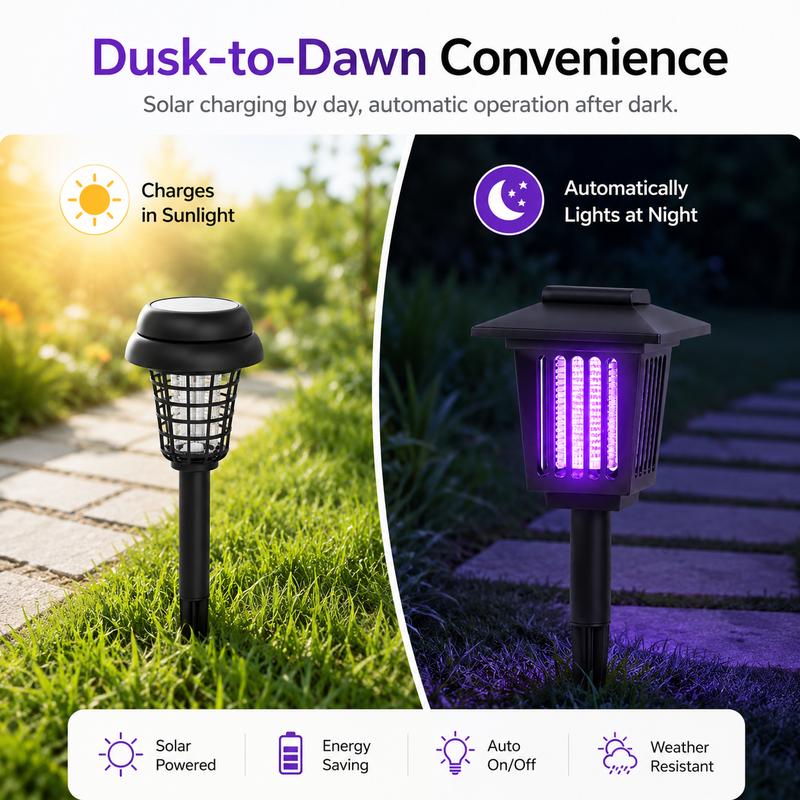 Solar Mosquito Zapper Light – Outdoor Garden