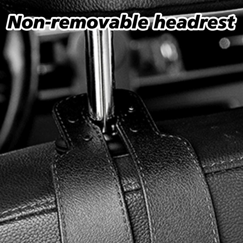 Car Headrest Hooks, 2-in-1 Hidden Organizer for Purses & Phones
